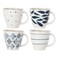 Lenox Blue Bay 4-Piece Dessert Mug Set, 2.75 LB