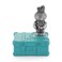 Royal Selangor Hand Finished Bunnies Day Out Collection Blue Hawaii Music Box Gift
