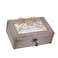 Cottage Garden Love You A Bushel Peck Petite Locket Distressed Grey Music Box Plays Light Up My Life