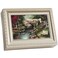 Cottage Garden Be Still Know That I Am God Silvertone Rope Trim Jewelry Music Box Plays Amazing Grace