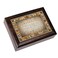 Cottage Garden Footprints in The Sand Amber Earth Tone Jeweled Music Box Plays On Eagle's Wings