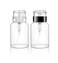 2 Pcs 200ml(6.8oz) Pump Dispenser Bottle for Nail Polish Remover Push Down Empty Plastic Makeup Remover Alcohol Liquid Pumping Dispenser Bottle