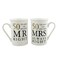 Oaktree Gifts 50 Years Anniversary 2 Mug Set Mr &amp; Mrs