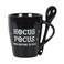 Pacific Giftware Gothic Black Hocus Pocus New Bone China Ceramic Mug and Spoon Set
