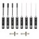 10 Pack RC Hex Driver Tool Kit Hexagon Screw Drivers &amp; Nut Drivers Set 1.5mm 2.0mm 2.5mm 3.0mm Hex Driver 4.0mm 5.5mm 7mm 8mm Nut Driver Cross Wrench RC Tools