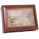 Cottage Garden Music Box - Daughter Joy Plays You Light Up My Life with Woodgrain Finish