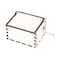 Elanze Designs Vintage Style Hand Crank 2 x 3.5 Inch Wooden Music Box, Classic White Finish, Plays Tune Edelweiss