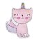 Everything Kids Pillow Caticorn Girl Power Pink, Lavender, and White Decorative Pillow
