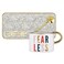 Creative Brands Faithworks-Slant Collections Ceramic Mug Spoon and Tray Set, 3-Pieces, Fearless