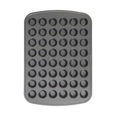 GoodCook Everyday Non-Stick Steel 48 Cup Mini Muffin Pan &ndash; Heavy Duty Small Muffin Pan, Bakeware Cupcake Pan, Delicious Baked Goods Muffin Tin Tray, Dishwasher Safe
