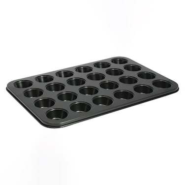Winco 24-Cup Non-stick Mini-Muffin and Mini-Cupcake Pan, Tin Plated