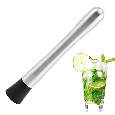 Stainless Steel Cocktail Muddler Stainless Steel Bar Stick Masher Fruit Mixer for Cocktails Set Bar Tool Set Bartender Tool