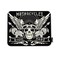 Mugod Tattoo Mouse Pad Motorcycle Skull with Helmet and Wings Decor Gaming Mouse Pad Rectangle Non-Slip Rubber Mousepad for Computers Laptop 7.9x9.5 Inches