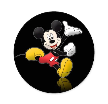 LQFIWSS Round Non-Slip Laptop Mouse Pad, Mickey Mouse Pad for Work and Home Computer Accessories,7.9X 7.9 x 0.1inch