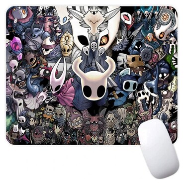 Hollow Knight Metroidvania Video Game Non-Slip Mousepad Gaming Computer Mouse Pad Gaming Desktop Laptop Mouse Pad with Stitched Edge 7.1 x 8.7 inches
