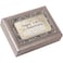 Cottage Garden Happy 50th Anniversary Brushed Pewter Jewelry Music Box Plays Amazing Grace