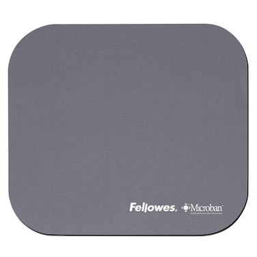 Fellowes Mouse Pad with Microban Antimicrobial Protection, Graphite (5934001), 9""*7.5""
