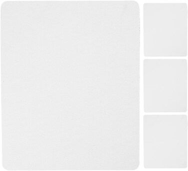 1pc White Sublimation Mouse Pad Blank Rectangular Blanks Heat Press Parts &amp; Accessories for Transfer Heat Press Printing Crafts Mouse Pads and Wrist Rests,Desk Accessories and Workspace Organizers