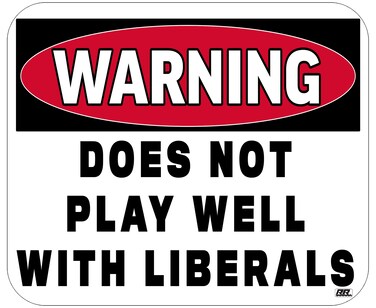 Rogue River Tactical Warning Does not Play Well with Liberals Flag Mouse Pad Mat for Laptop PC Gaming Home or Office