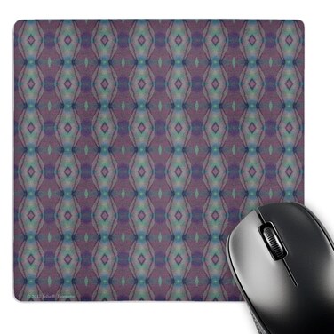 3dRose LLC 8 x 8 x 0.25 Inches Mouse Pad, Fuzzy Blanket Tribal Retro Geometric Abstract Pattern Textile (mp_31308_1)