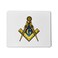 Blue &amp; Gold Square &amp; Compass Masonic Mouse Pad