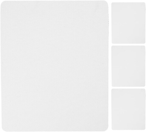 1pc White Mouse Pad,Blank Rectangular Blanks Heat Press Parts and Accessories for Sublimation Transfer Heat Press Printing Crafts Mouse Pads and Wrist Rests,Desk Accessories and Workspace Organizers