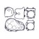 CQYD Complete Gasket Kit Top &amp; Bottom End Engine Set DVX 400 KFX 400 Z400