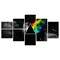 LiftGather 5 Piece printed rock music canvas painting for living room home decor Canvas art wall poster Framed Ready to Hang (60&quot; W x 32&quot; H,Framed)