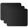 JIKIOU Mouse Pad with Comfortable Edge, 3 Pack Premium-Textured &amp; Washable Mousepad Bulk with Non-Slip Rubber Base, Mouse Pads for Computers, Laptop, PC, Office &amp; Home, 9.45 x 7.87 in, Black