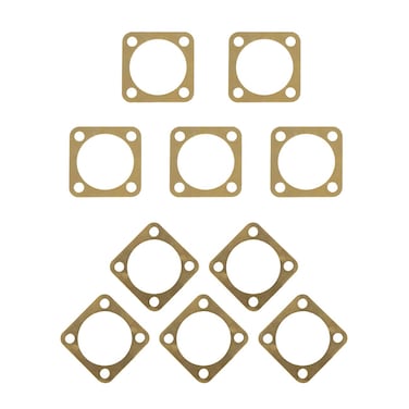 UAUS 10 Pcs Brass Cylinder Head Cover Gasket for 66cc 80cc 2 Stroke Engine Motorized Bicycle Bike