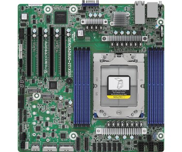ASRock Rack GENOAD8UD-2T/X550 Deep Micro-ATX Server Motherboard Single Socket SP5 (LGA 6096) AMD EPYC&trade; 9004 Series Processors Dual 10G LAN 2X MCIO