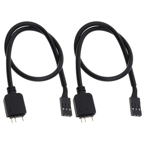 SING F LTD 2pcs 5V 3Pin to VDG RGB Conversion Line Cable Connector 50cm for Computer Motherboard with 2 Copper Needle Optimal Performance