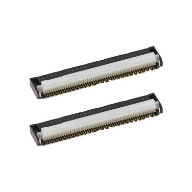 The Lord of the Tools 2PCS LCD Screen Connector Socket Compatible with Switch Console Motherboard with 53 Pin ZIF LCD Screen Connector Console Replacement Part