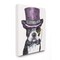 Stupell Industries Boston Terrier with Hat Dog Pet Animal Watercolor Painting Canvas Wall Art, 16x20, Multicolor