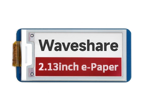 Waveshare 2.13inch E-Paper E-Ink Display Module (B) for Raspberry Pi Pico 212&times;104 Pixels Red/Black and White with SPI Interface