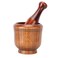 Luvitory Mortar and Pestle Set, Wooden Spice Grinder Manual Garlic Masher Pepper Press Ginger Crusher Herb Spices Grinder Set Kitchen Gadgets