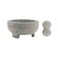 Farberware Professional Granite Molcajete Mortar and Pestle Stone Grinder, 4-Cup, Gray