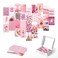 HAUS AND HUES Pink Aesthetic Wall Collage Kit - Set of 30 Aesthetic Pictures for Wall Collage   Pink Wall Collage Kit, Aesthetic Photo Collage Kit, Wall Pictures for Bedrom Aesthetic (Set of 30)