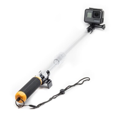 Digicharge Floating Extendable Selfie Stick Pole for Action Camera GoPro Hero13 Hero12 Hero11 Hero10 Max/DJI Osmo Action 5 4 3 / Hero 13 12 11 Mini 10 9 Telescopic Waterproof Float with Hand Strap