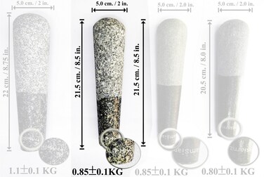 Replacement Pestle Only Asian Stlye Spice Cooking Kitchen Granite Rock Grinder Small