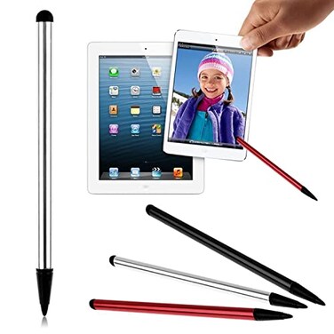 Capacitive and Resistive Stylus Pen(3pcs) Universal High Sensitive &amp; Precision Capacitive Disc Tip Touch Screen Pen Stylus, 2 in 1 Touch Screen Pen Fits for iPhone iPad Samsung Tablet Phone PC &amp; Other