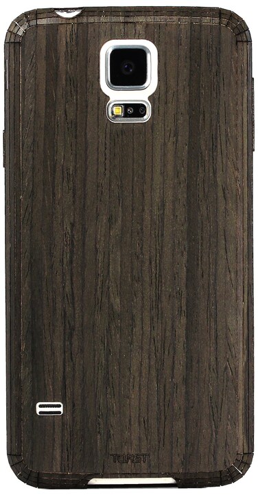 TOAST Real Wood Cover for Samsung Galaxy S5 - Retail Packaging - Ebony