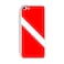 Graphics and More Diving Flag - Scuba Diver Dive Protective Skin Sticker Case for Apple iPhone 5C - Set of 2 - Non-Retail Packaging - Opaque