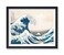 Poster Master Illustration Poster - Retro Nautical Print - The Great Wave, Ocean, Boats, Blue Waters, Japanese - 8x10 UNFRAMED Wall Art - Gift for Artist, Friend - Wall Decor for Home, Office, Dorm
