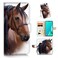 for Samsung S10+ / Galaxy S10 Plus, Designed Flip Wallet Phone Case Cover, A24120 Brown Horse 24120