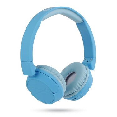 Altec Lansing - Kid Safe 2-in-1 Bluetooth Headphones, Safe Volume Limiting, Foldable Design, Enjoy Audio and Protect Your Child's Hearing (Blue)