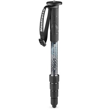 Manfrotto Element MII 5-Section Aluminum Monopod with Wrist Strap, Black
