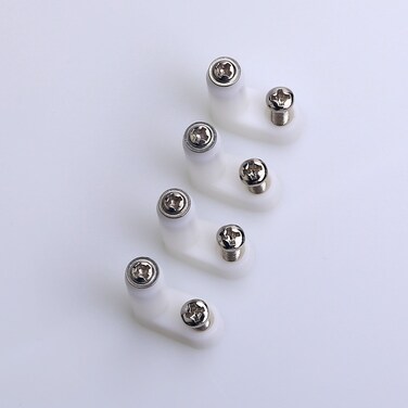 Dashtop 40 PCS Circuit Board Plastic Standoffs Mounting Hardware,Motherboard Standoffs Foot Offs and Screws - L Type PCB Mounting Feet for Single Board Computers, Raspberry Pi and Other PCB Boards