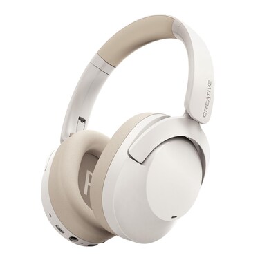 Creative Zen Hybrid 2 Wireless Over-Ear Headphones, Up to 67 Hours (ANC Off), Hybrid Active Noise Cancellation, Ambient Mode (Cream)