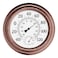 Wall Thermometer - 8-Inch Decorative Indoor/Outdoor Temperature and Hygrometer Gauge - for Home, Patio, Porch, or Sunroom by Pure Garden (Copper)